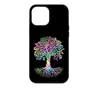 Colorful Life is Really Good Vintage Unique Tree Art Coque pour iPhone 12 Pro Max