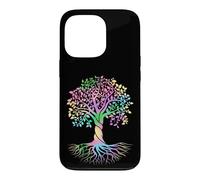 Colorful Life is Really Good Vintage Unique Tree Art Coque pour iPhone 13 Pro