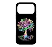 Colorful Life is Really Good Vintage Unique Tree Art Coque pour iPhone 17 Pro Max