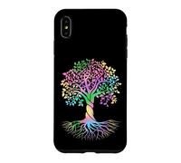 Colorful Life is Really Good Vintage Unique Tree Art Coque pour iPhone XS Max