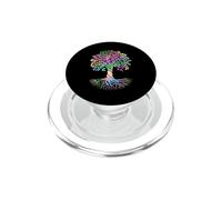 Colorful Life is Really Good Vintage Unique Tree Art PopSockets PopGrip pour MagSafe