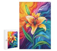 Colorful Lily Art Print-2 Puzzle 1000 Pièces Educa Jouet en Bois Cadeau Unique Décoration Intérieure Jeu Éducatif Challenge Toy Adultes Et Enfants À Partir De 14 Ans 1000 PCS