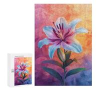 Colorful Lily Flower Art Print-1 Puzzle 1000 Pièces Educa Jouet en Bois Cadeau Unique Décoration Intérieure Jeu Éducatif Challenge Toy Adultes Et Enfants À Partir De 14 Ans 300 PCS