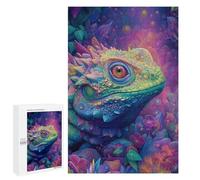 Colorful Lizard Fantasy Artwork Puzzle 1000 Pièces Educa Jouet en Bois Cadeau Unique Décoration Intérieure Jeu Éducatif Challenge Toy Adultes Et Enfants À Partir De 14 Ans 1000 PCS