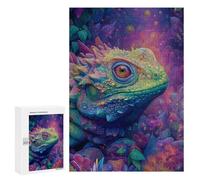 Colorful Lizard Fantasy Artwork Puzzle 1000 Pièces Educa Jouet en Bois Cadeau Unique Décoration Intérieure Jeu Éducatif Challenge Toy Adultes Et Enfants À Partir De 14 Ans 300 PCS
