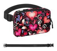 Colorful Love Tree Seedlings-283 Sac banane à bandoulière pour homme et femme, sac de ceinture pour voyage, marche, course, randonnée, cyclisme, multicolore, 4 x 23 x 15 cm, multicolore,