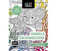 Colorful Mandala - Mandala - Dschungeltiere: 50 fantasievolle Tiere zum (Relié)