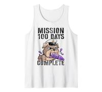 Colorful Mission 100 Days School Complete Soldat Family MRE Débardeur