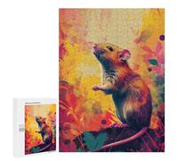 Colorful Mouse Illustration Puzzle 1000 Pièces Educa Jouet en Bois Cadeau Unique Décoration Intérieure Jeu Éducatif Challenge Toy Adultes Et Enfants À Partir De 14 Ans 500 PCS