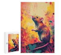 Colorful Mouse Illustration Puzzle 1000 Pièces Educa Jouet en Bois Cadeau Unique Décoration Intérieure Jeu Éducatif Challenge Toy Adultes Et Enfants À Partir De 14 Ans 1000 PCS