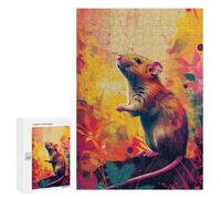 Colorful Mouse Illustration Puzzle 1000 Pièces Educa Jouet en Bois Cadeau Unique Décoration Intérieure Jeu Éducatif Challenge Toy Adultes Et Enfants À Partir De 14 Ans 300 PCS