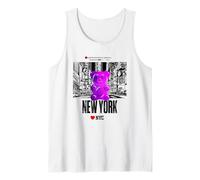 Colorful New YorkCity Jelly Bear Bite Me Artwork Graphic Débardeur