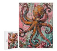 Colorful Octopus Art Print Puzzle 1000 Pièces Educa Jouet en Bois Cadeau Unique Décoration Intérieure Jeu Éducatif Challenge Toy Adultes Et Enfants À Partir De 14 Ans 500 PCS