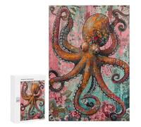 Colorful Octopus Art Print Puzzle 1000 Pièces Educa Jouet en Bois Cadeau Unique Décoration Intérieure Jeu Éducatif Challenge Toy Adultes Et Enfants À Partir De 14 Ans 300 PCS