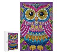 Colorful Owl Art Print-1 Puzzle 1000 Pièces Educa Jouet en Bois Cadeau Unique Décoration Intérieure Jeu Éducatif Challenge Toy Adultes Et Enfants À Partir De 14 Ans 1000 PCS