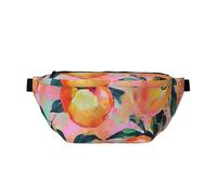 Colorful_Peach Sac banane réglable léger pour la marche, le cyclisme, la randonnée, les voyages, Noir , Taille unique, Sac à dos décontracté