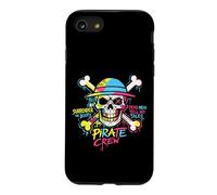 Colorful Pirate Crew Skull Graffiti Illustration Graphic Coque pour iPhone SE (2020) / 7/8