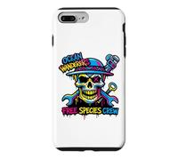 Colorful Pirate Crew Skull Graffiti Ocean Wanderers Skull Coque pour iPhone 7 Plus/8 Plus