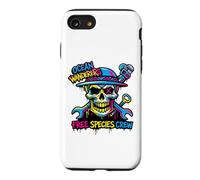 Colorful Pirate Crew Skull Graffiti Ocean Wanderers Skull Coque pour iPhone SE (2020) / 7/8