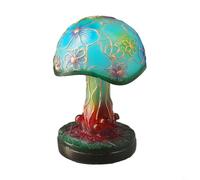 Colorful Plant Series Veilleuse vintage en résine champignon pour atmosphère romantique de chambre à coucher (lampe A)