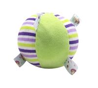 Colorful Plush Ball Toy with Built In Bell Sound, Soft Sensory Stuffed Ball, Lightweight Kids Safe Activity Toy for Crawling Tossing Grasping Fun, Interactive Sensory Gift for Home Indoor Play Use