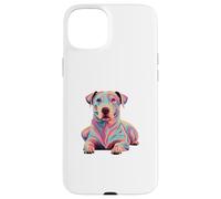 Colorful Pop Art American Pit Bull Terrier Pittie APBT Coque pour iPhone 15 Plus