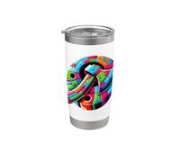 Colorful Pop Art Lancer de hache Lanceur Haches Cible Gobelet isotherme en acier inoxydable double paroi