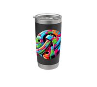 Colorful Pop Art Lancer de hache Lanceur Haches Cible Gobelet isotherme en acier inoxydable double paroi