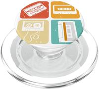 Colorful Retro 80s 90s Tape Cassette Music Lover PopSockets PopGrip pour MagSafe