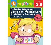 Colorful Rhyming Books For Preschoolers Dictionary For Kids English Slovak: My First Little Reader Easy Books With 100+ Rhyming Words Picture Cards Big Books For Preschoolers, Toddlers, Kindergarten,