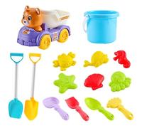 Colorful Sand Toy Set - 14 Piece Sandbox Play Building Kit System Use, Kids Creative Beach Toy Set, Outdoor Sand Play Tool, Children Teens Adults School Nursery Backyard Yard Birthday New Year Gift