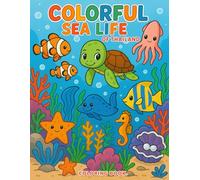 Colorful Sea Life of Thailand: Fun underwater coloring pages featuring 30 beautiful Thai sea animals-kids can color, learn, and enjoy an exciting ocean adventure filled with vibrant marine life.