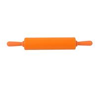 Colorful Silicone Rolling Pin Kitchen Baking Dough Tool for Various Treats (Orange)