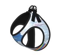 Colorful Sky Harnais pour chien - Respirant, réfléchissant et réglable, adapté aux petits chats et chiens