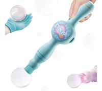 Colorful Smoke Bubble Machine,Elastic Fog Bubble Machines,Fun Bubble Blowing Machine with Colorful Lighting,Summer Party Toy Gift for 3+ (B)