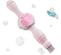 Colorful Smoke Bubble Machine, Interactive Elastic Bubbles, Infinite Smoke Bubble Magic Wand, Fun Bubble Blowing Machine with Colorful Lighting, Suitable for 3+ (Pink)