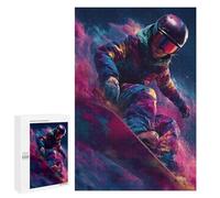 Colorful Snowboarding Action-1 Puzzle 1000 Pièces Educa Jouet en Bois Cadeau Unique Décoration Intérieure Jeu Éducatif Challenge Toy Adultes Et Enfants À Partir De 14 Ans 1000 PCS