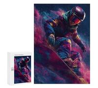 Colorful Snowboarding Action-1 Puzzle 1000 Pièces Educa Jouet en Bois Cadeau Unique Décoration Intérieure Jeu Éducatif Challenge Toy Adultes Et Enfants À Partir De 14 Ans 300 PCS