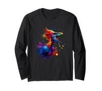 Colorful Splash Art Archaeopteryx Dinosaur Archaeopteryxes Manche Longue