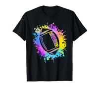 Colorful Splatters Rugby Ballon de football américain pour enfant T-Shirt