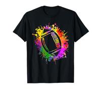 Colorful Splatters Rugby Ballon de football américain pour enfant T-Shirt