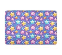 Colorful Stars Housse de matelas à langer réutilisable extra large résistante à l'eau lavable en machine pour enfants adultes animaux domestiques, 132,1 x 86,4 cm (L x l)