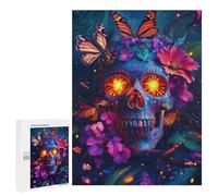 Colorful Sugar Skull Artwork-1 Puzzle 1000 Pièces Educa Jouet en Bois Cadeau Unique Décoration Intérieure Jeu Éducatif Challenge Toy Adultes Et Enfants À Partir De 14 Ans 500 PCS