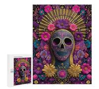 Colorful Sugar Skull Artwork Puzzle 1000 Pièces Educa Jouet en Bois Cadeau Unique Décoration Intérieure Jeu Éducatif Challenge Toy Adultes Et Enfants À Partir De 14 Ans 500 PCS
