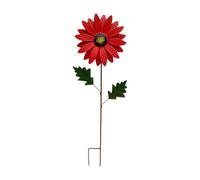 Colorful Sunflower Stakes, Floral Garden Stakes, 27.17x7.87x2.36 inch Plant Markers with Rustproof Coat, Compact Iron Ornate Rods, Metal Art with Vivid Petals, Plant Support for Garden and Lawn