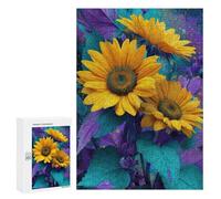 Colorful Sunflowers Art Print Puzzle 1000 Pièces Educa Jouet en Bois Cadeau Unique Décoration Intérieure Jeu Éducatif Challenge Toy Adultes Et Enfants À Partir De 14 Ans 300 PCS