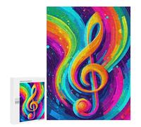 Colorful Treble Clef Art Print-1 Puzzle 1000 Pièces Educa Jouet en Bois Cadeau Unique Décoration Intérieure Jeu Éducatif Challenge Toy Adultes Et Enfants À Partir De 14 Ans 500 PCS