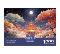 Colorful Trees on The Shore 1000 Pièces Puzzles Dreamlike Night Sky Soulage Le Stress Puzzle pour Adultes Jeu De Défi Difficile 52x38cm/1000pcs