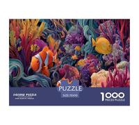 Colorful Underwater World Puzzle 1000 Pièces Cadeau Unique Jeu Éducatif Défi Jouet À De Qualité Supérieure Peinture Art pour Adultes Et Enfants À Partir De 14 Ans 70x50cm/1000pcs