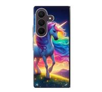 Colorful Unicorn Etui Coque Housse pour Samsung Galaxy Z Fold 8 Ultra